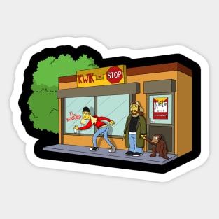 Jay & Silent Bob at the Kwik Stop Sticker